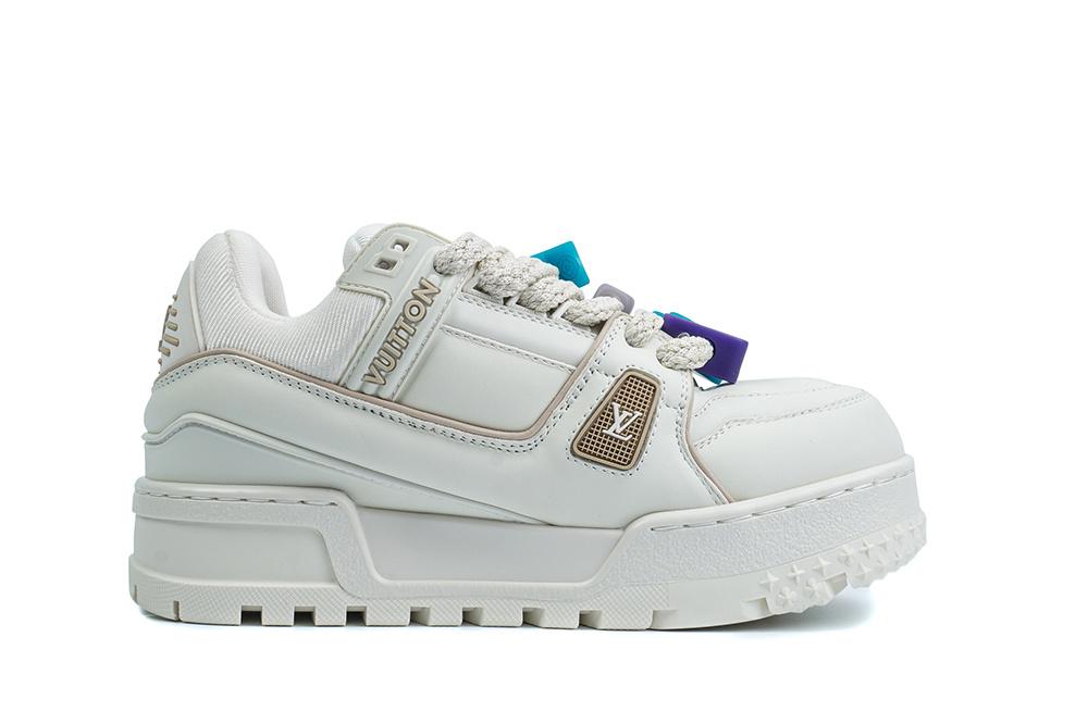 PK God Louis Vuitton Trainer Maxi White RETAIL MATERIALS READY TO SHIP